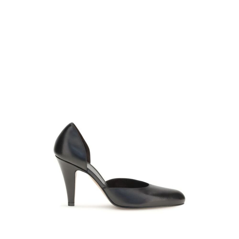 The Row Black Lamb Ovis Aries High Heel Women's Pumps